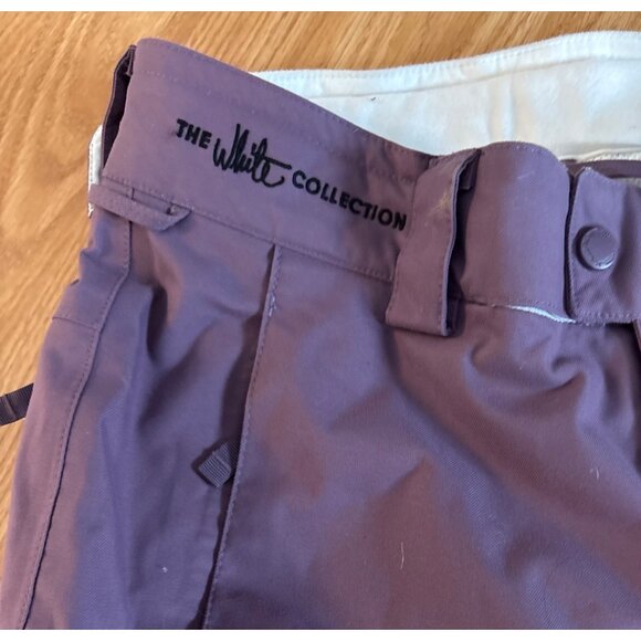 Burton Ski Snow Pants Purple Mauve Womens The White Collection Size Sm Dryride - Picture 5 of 15